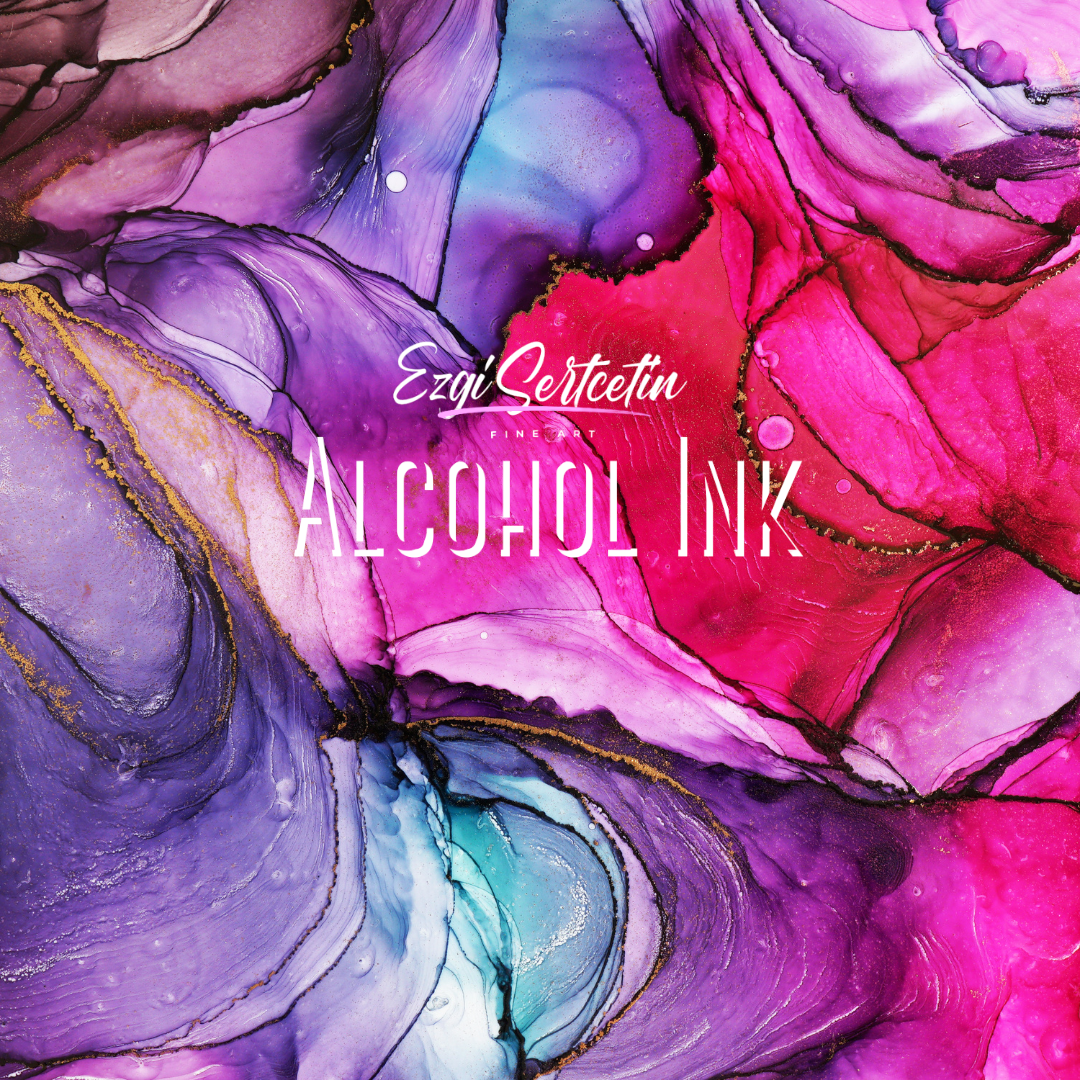 Premium Alcohol Ink|Metallic or Glitter Vibrant|High Saturated Unique Colors|4oz|For Tumblers,Coasters,Resin Dye,Alcohol Ink Paper,Yupo,Resin Petri Dish|by Ezgi Sertcetin