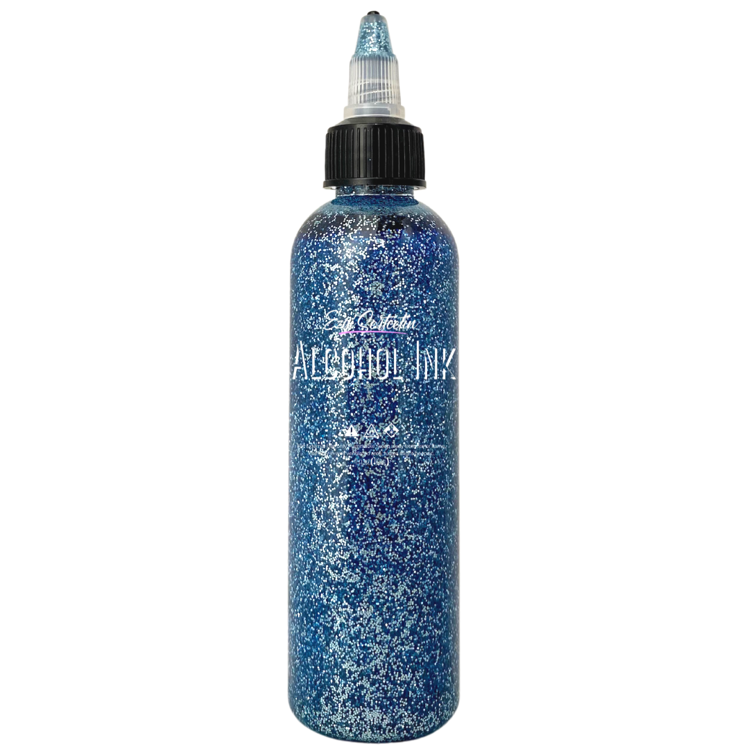 Premium Alcohol Ink|Metallic or Glitter Vibrant|High Saturated Unique Colors|4oz|For Tumblers,Coasters,Resin Dye,Alcohol Ink Paper,Yupo,Resin Petri Dish|by Ezgi Sertcetin