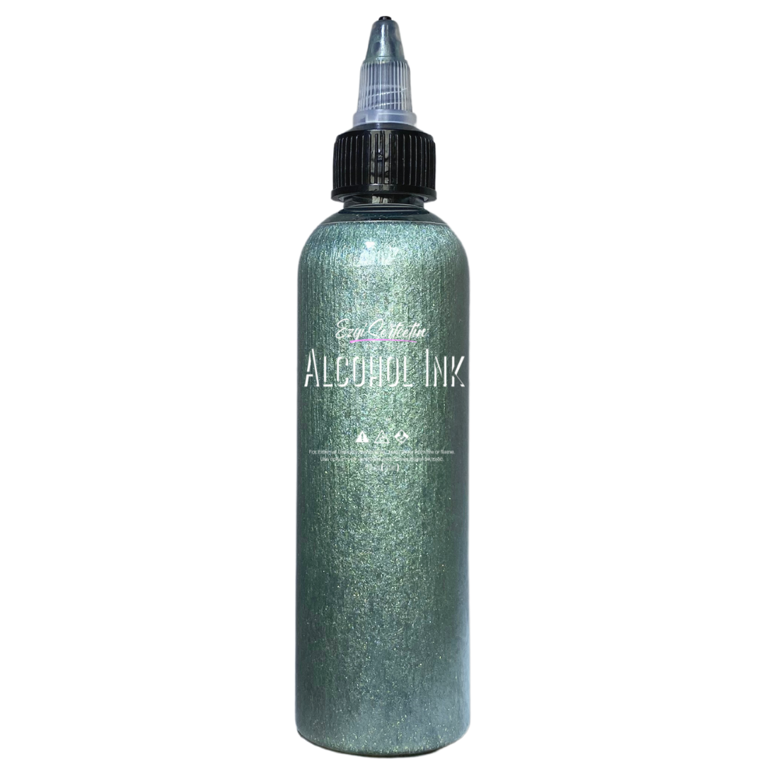 Premium Alcohol Ink|Metallic or Glitter Vibrant|High Saturated Unique Colors|4oz|For Tumblers,Coasters,Resin Dye,Alcohol Ink Paper,Yupo,Resin Petri Dish|by Ezgi Sertcetin