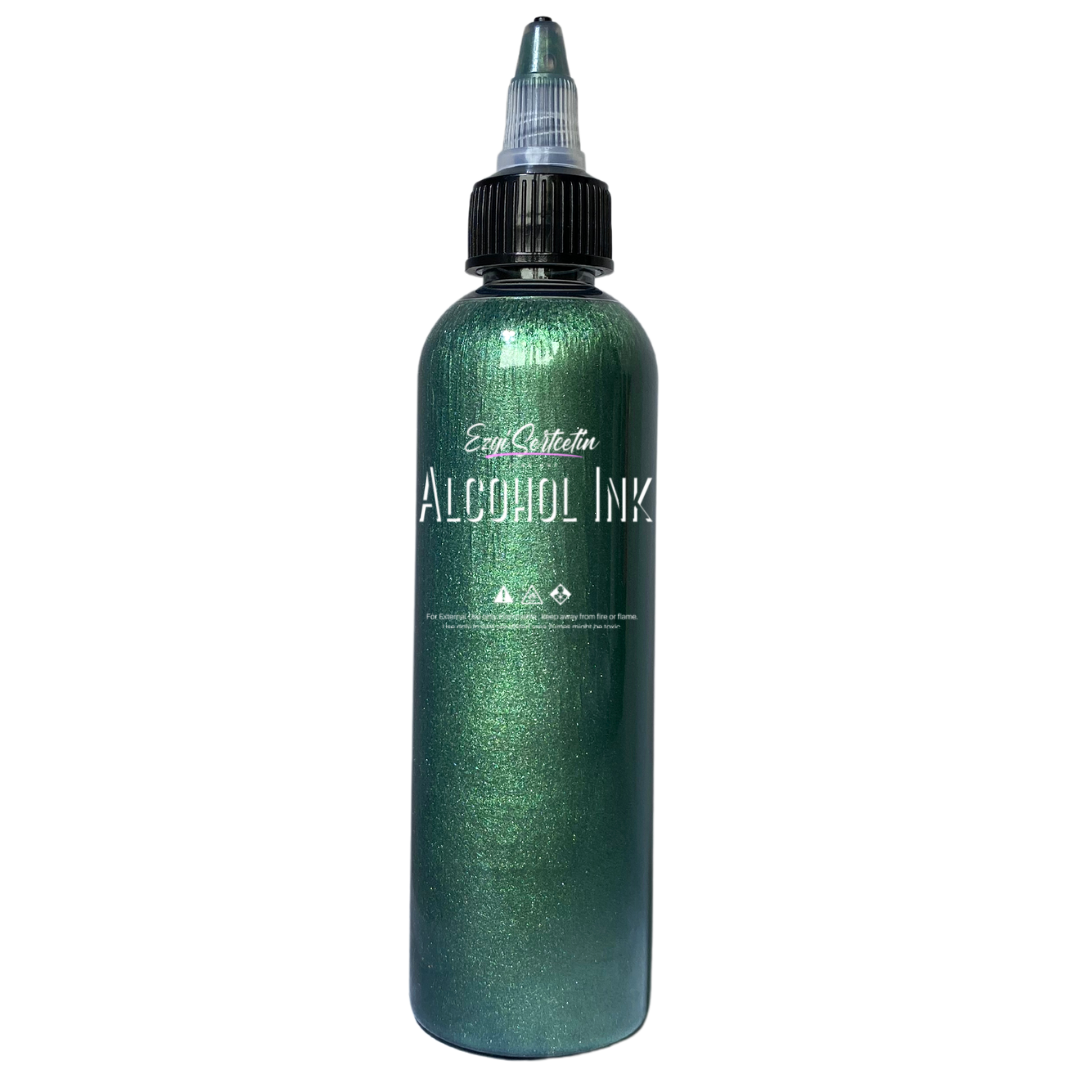 Premium Alcohol Ink|Metallic or Glitter Vibrant|High Saturated Unique Colors|4oz|For Tumblers,Coasters,Resin Dye,Alcohol Ink Paper,Yupo,Resin Petri Dish|by Ezgi Sertcetin