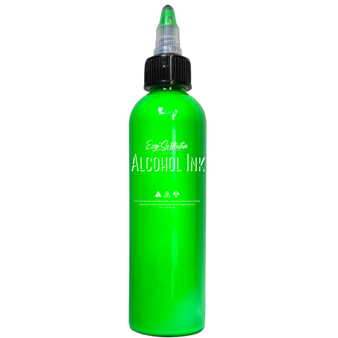 Premium Alcohol Ink|Metallic or Glitter Vibrant|High Saturated Unique Colors|4oz|For Tumblers,Coasters,Resin Dye,Alcohol Ink Paper,Yupo,Resin Petri Dish|by Ezgi Sertcetin
