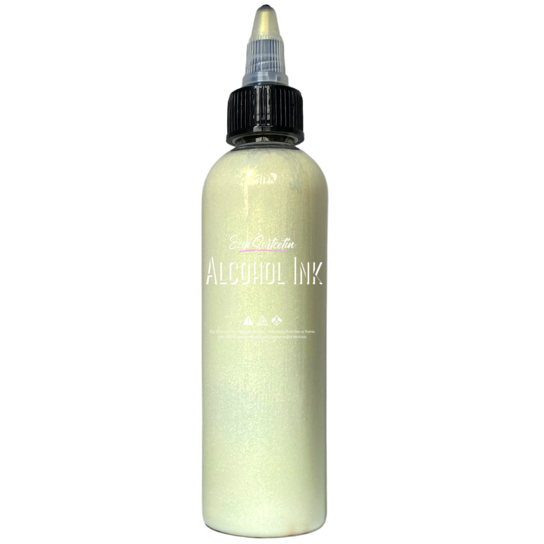 Premium Alcohol Ink|Metallic or Glitter Vibrant|High Saturated Unique Colors|4oz|For Tumblers,Coasters,Resin Dye,Alcohol Ink Paper,Yupo,Resin Petri Dish|by Ezgi Sertcetin