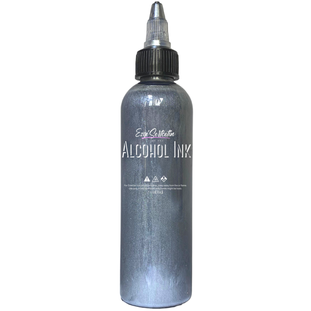 Premium Alcohol Ink|Metallic or Glitter Vibrant|High Saturated Unique Colors|4oz|For Tumblers,Coasters,Resin Dye,Alcohol Ink Paper,Yupo,Resin Petri Dish|by Ezgi Sertcetin