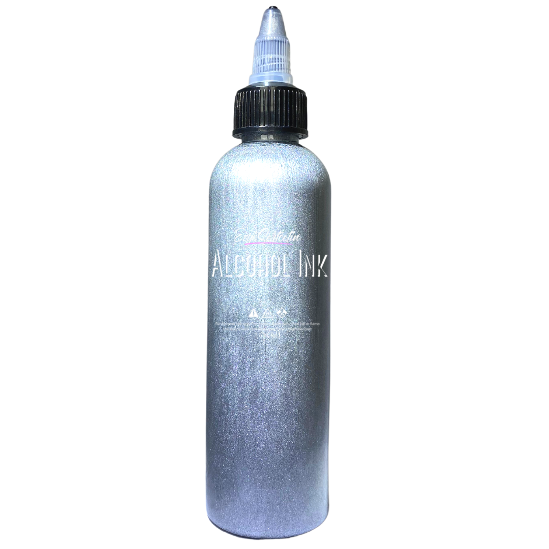 Premium Alcohol Ink|Metallic or Glitter Vibrant|High Saturated Unique Colors|4oz|For Tumblers,Coasters,Resin Dye,Alcohol Ink Paper,Yupo,Resin Petri Dish|by Ezgi Sertcetin