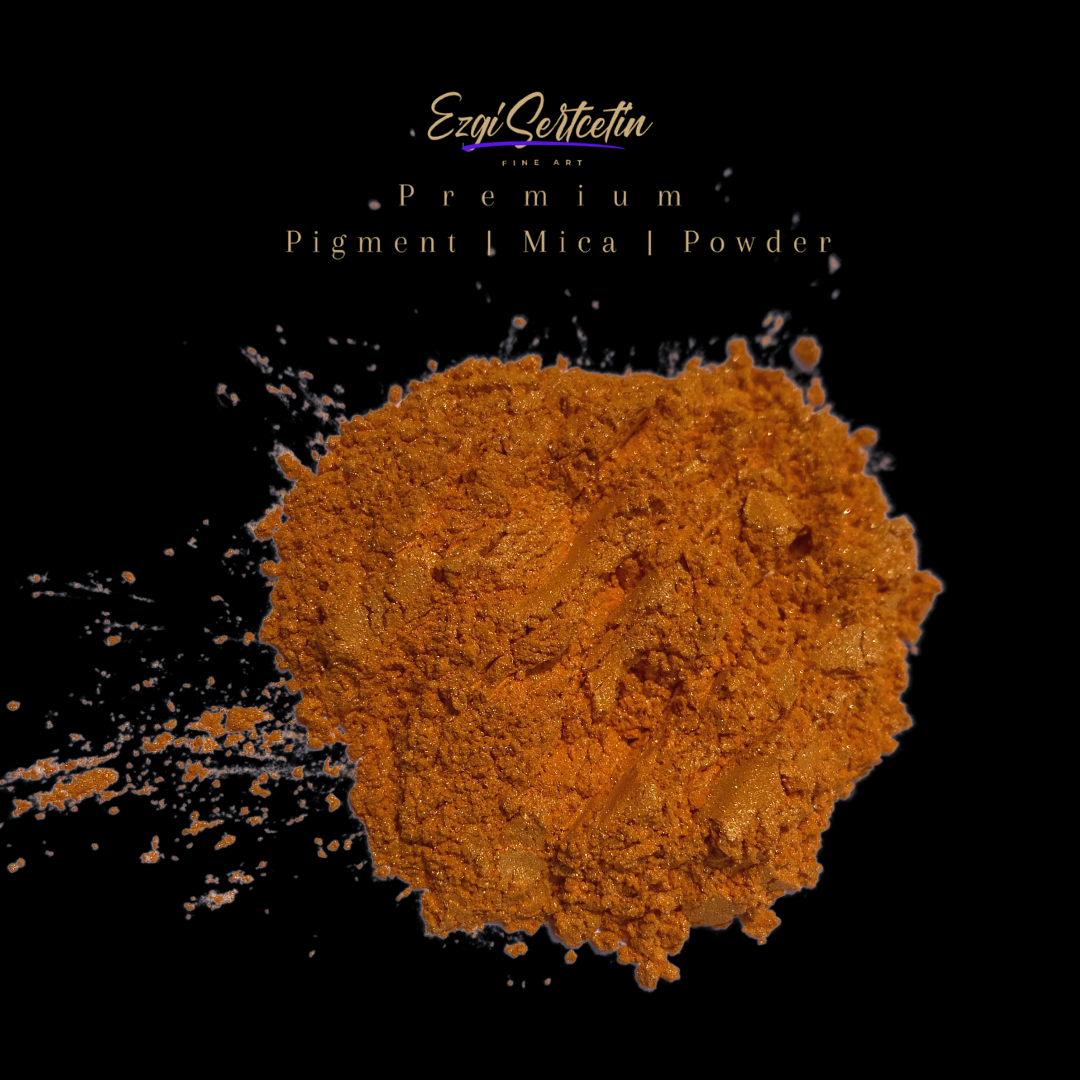 Premium Pigment Powder 50g | Unique & Bright Pearlescent Metallic and Neon Colors | Especially Formulated for Artwork, Resin, Slime, Plasticine and more by Ezgi Sertcetin