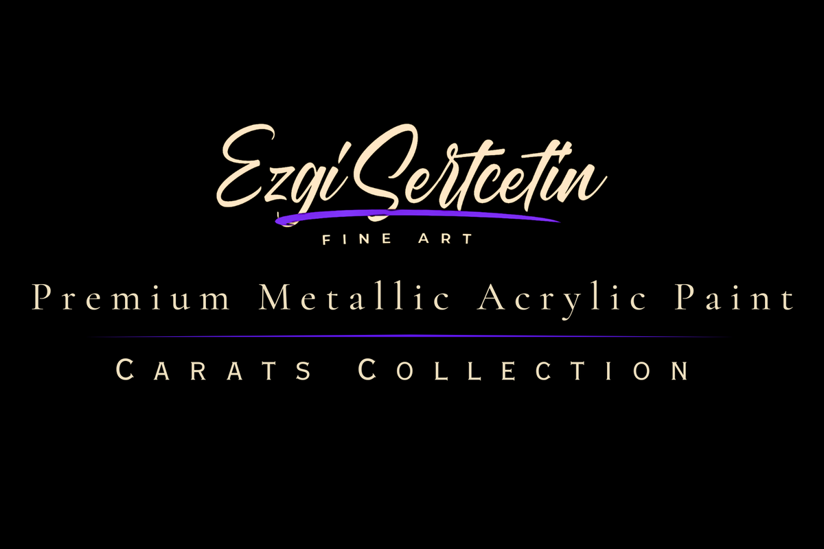 Premium Metallic Acrylic Paint 3oz – Carats Collection by Ezgi Sertcetin