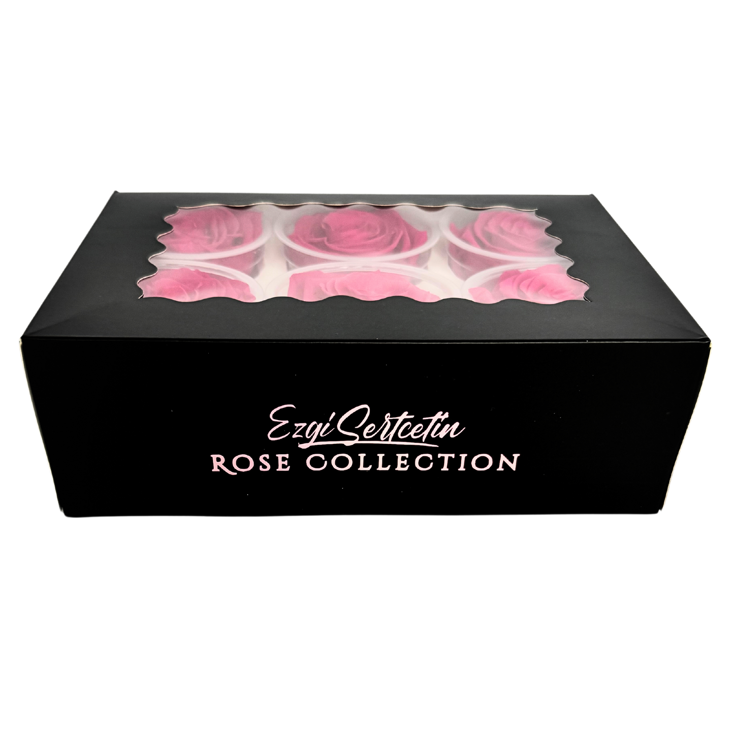 Handcrafted Preserved Roses 6.5 cm Diameter | Non Toxic | 6 Pack | Excellent for All Events and Organizations | by Ezgi Sertcetin
