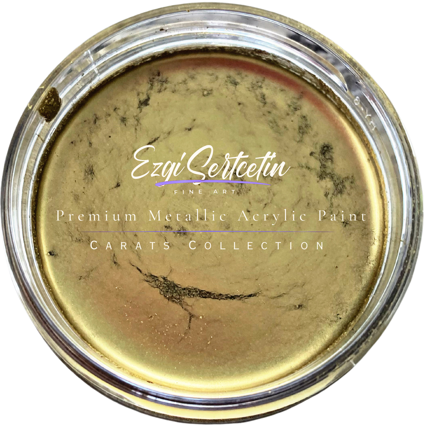 Premium Metallic Acrylic Paint 3 oz |Unique Metallic Bright Colors | Special Carat Collection by Ezgi Sertcetin