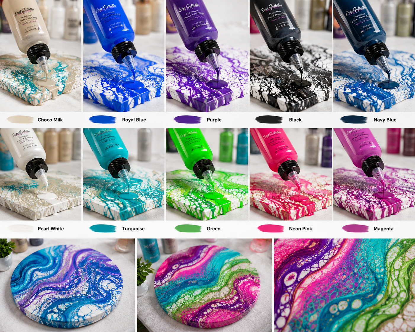 Premium Cell Activator | Ready to Pour | Create Perfect and Unique Cells in your Painting Works | 4oz by Volume | by Ezgi Sertcetin