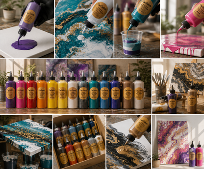 Premium Pour Painting 8 fl oz Fluid Art Paint Ready to Pour by Ezgi Sertcetin