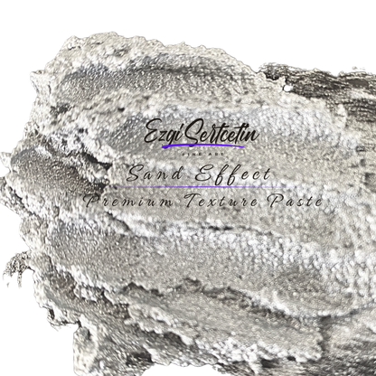 Premium Sand Effect Texture Paste | 6oz by Volume | Unique Metallic Colors | Excellent Sand Texture Effect | by Ezgi Sertcetin