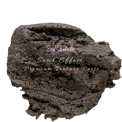 Premium Sand Effect Texture Paste | 6oz by Volume | Unique Metallic Colors | Excellent Sand Texture Effect | by Ezgi Sertcetin