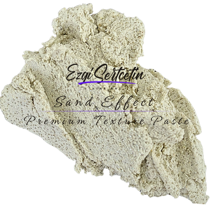 Premium Sand Effect Texture Paste | 6oz by Volume | Unique Metallic Colors | Excellent Sand Texture Effect | by Ezgi Sertcetin