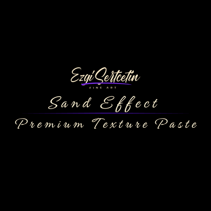 Premium Sand Effect Texture Paste | 6oz by Volume | Unique Metallic Colors | Excellent Sand Texture Effect | by Ezgi Sertcetin