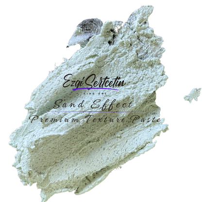 Premium Sand Effect Texture Paste | 6oz by Volume | Unique Metallic Colors | Excellent Sand Texture Effect | by Ezgi Sertcetin