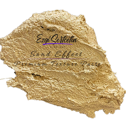 Premium Sand Effect Texture Paste | 6oz by Volume | Unique Metallic Colors | Excellent Sand Texture Effect | by Ezgi Sertcetin