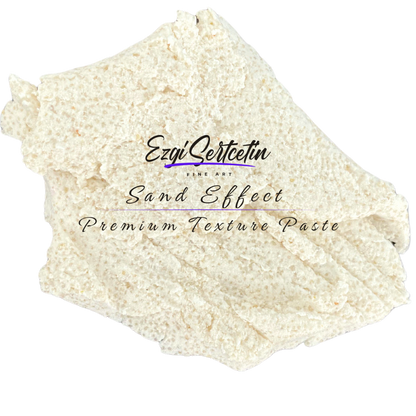 Premium Sand Effect Texture Paste | 6oz by Volume | Unique Metallic Colors | Excellent Sand Texture Effect | by Ezgi Sertcetin