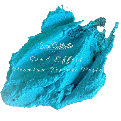 Premium Sand Effect Texture Paste | 6oz by Volume | Unique Metallic Colors | Excellent Sand Texture Effect | by Ezgi Sertcetin