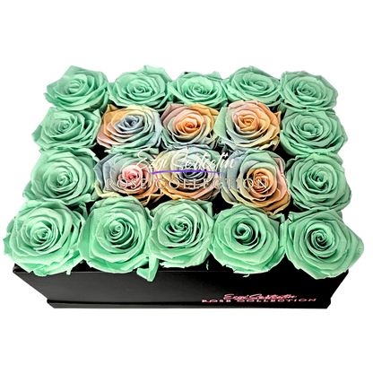 Preserved Rose Deco Gift Box|Premium Quality Handcrafted 20 Roses x 6.5 cm Diameter|Non Toxic|Excellent for All Events and Organizations|by Ezgi Sertcetin