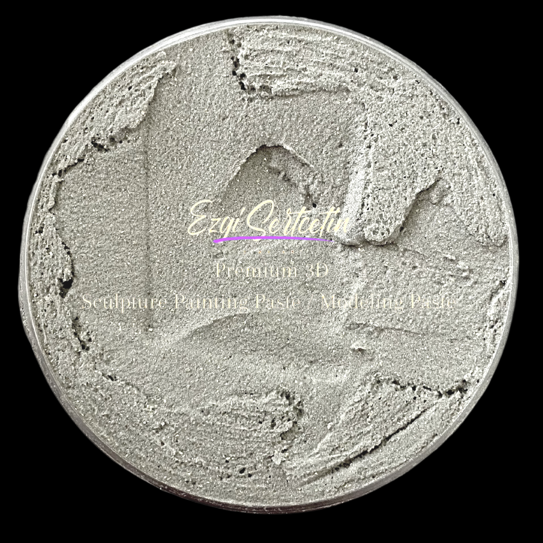 3D Sculpture Painting Paste|Texture Paste|Decorative Plaster|Ready to Use|Unique Metallic Pearl and Neon Colors|Ideal for Artwork|Stencil|Flowers|Texture and Art Relief|6 oz |