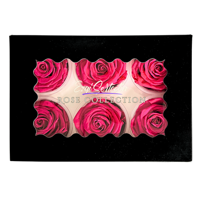 Handcrafted Preserved Roses 6.5 cm Diameter | Non Toxic | 6 Pack | Excellent for All Events and Organizations |  by Ezgi Sertcetin