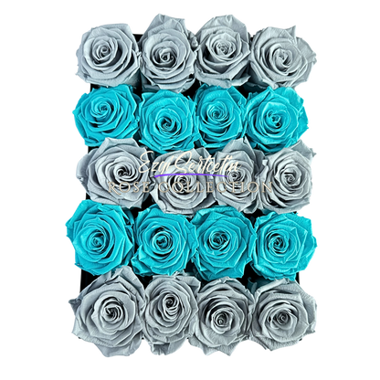 Preserved Rose Deco Gift Box|Premium Quality Handcrafted 20 Roses x 6.5 cm Diameter|Non Toxic|Excellent for All Events and Organizations|by Ezgi Sertcetin