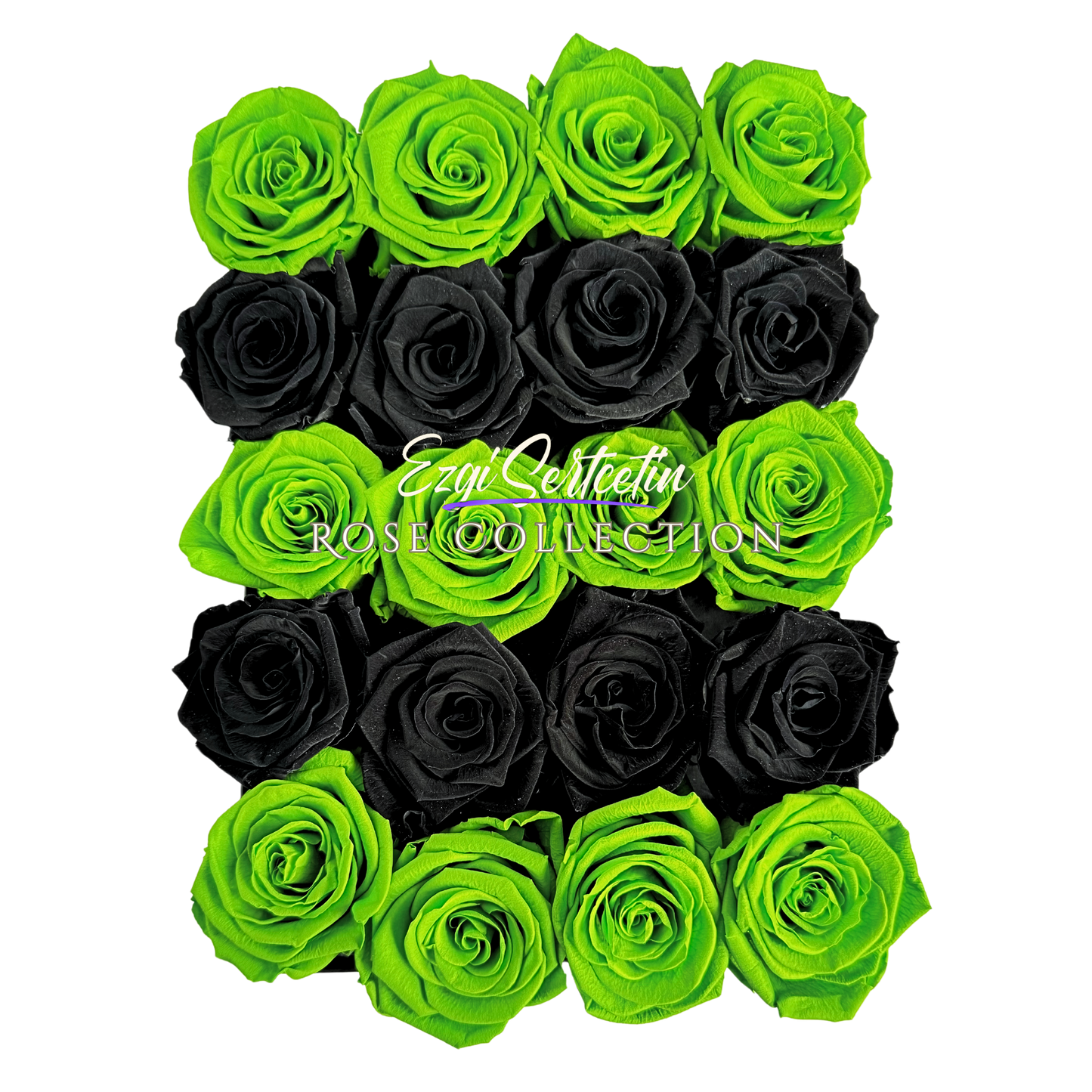 Preserved Rose Deco Gift Box|Premium Quality Handcrafted 20 Roses x 6.5 cm Diameter|Non Toxic|Excellent for All Events and Organizations|by Ezgi Sertcetin