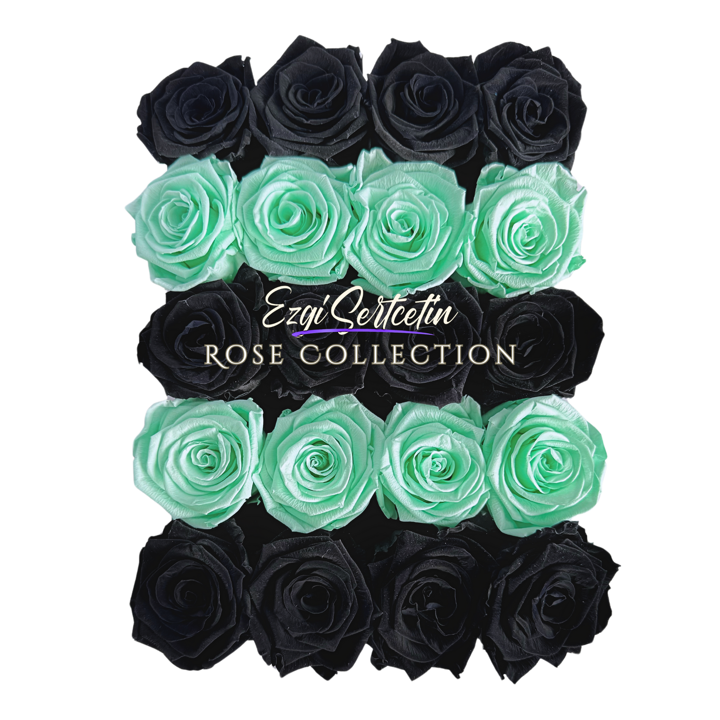 Preserved Rose Deco Gift Box|Premium Quality Handcrafted 20 Roses x 6.5 cm Diameter|Non Toxic|Excellent for All Events and Organizations|by Ezgi Sertcetin