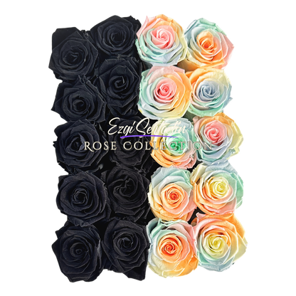 Preserved Rose Deco Gift Box|Premium Quality Handcrafted 20 Roses x 6.5 cm Diameter|Non Toxic|Excellent for All Events and Organizations|by Ezgi Sertcetin