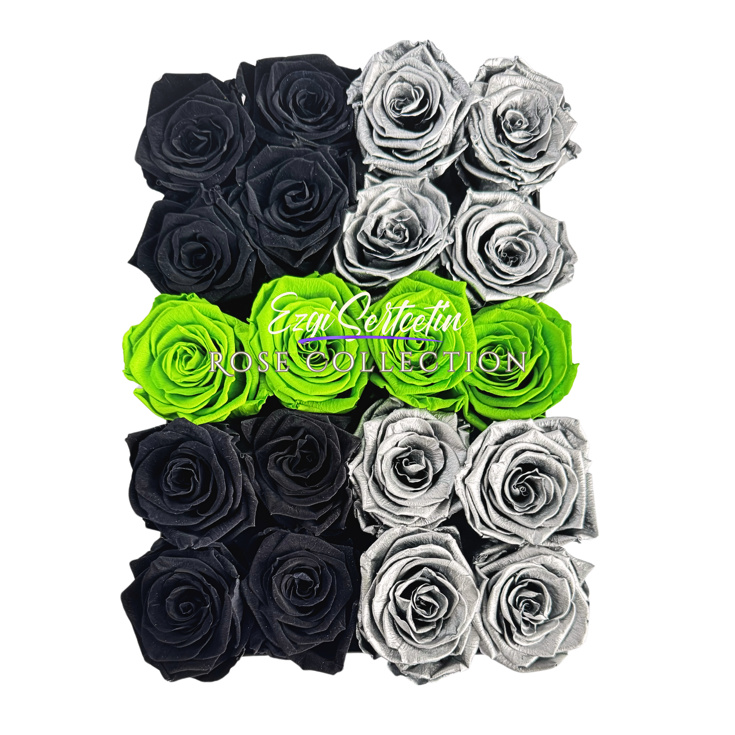 Preserved Rose Deco Gift Box|Premium Quality Handcrafted 20 Roses x 6.5 cm Diameter|Non Toxic|Excellent for All Events and Organizations|by Ezgi Sertcetin