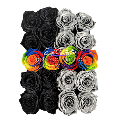 Preserved Rose Deco Gift Box|Premium Quality Handcrafted 20 Roses x 6.5 cm Diameter|Non Toxic|Excellent for All Events and Organizations|by Ezgi Sertcetin