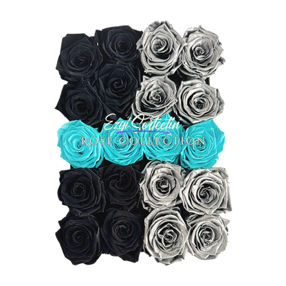 Preserved Rose Deco Gift Box|Premium Quality Handcrafted 20 Roses x 6.5 cm Diameter|Non Toxic|Excellent for All Events and Organizations|by Ezgi Sertcetin