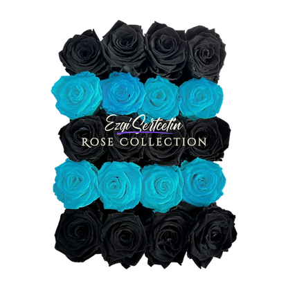 Preserved Rose Deco Gift Box|Premium Quality Handcrafted 20 Roses x 6.5 cm Diameter|Non Toxic|Excellent for All Events and Organizations|by Ezgi Sertcetin