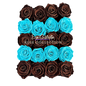 Preserved Rose Deco Gift Box|Premium Quality Handcrafted 20 Roses x 6.5 cm Diameter|Non Toxic|Excellent for All Events and Organizations|by Ezgi Sertcetin