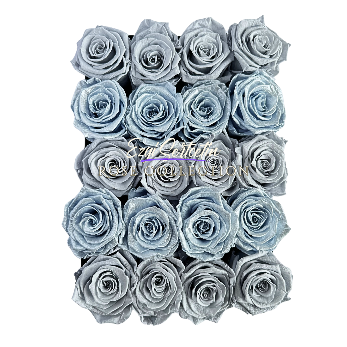 Preserved Rose Deco Gift Box|Premium Quality Handcrafted 20 Roses x 6.5 cm Diameter|Non Toxic|Excellent for All Events and Organizations|by Ezgi Sertcetin