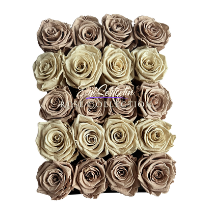 Preserved Rose Deco Gift Box|Premium Quality Handcrafted 20 Roses x 6.5 cm Diameter|Non Toxic|Excellent for All Events and Organizations|by Ezgi Sertcetin