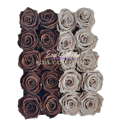 Preserved Rose Deco Gift Box|Premium Quality Handcrafted 20 Roses x 6.5 cm Diameter|Non Toxic|Excellent for All Events and Organizations|by Ezgi Sertcetin