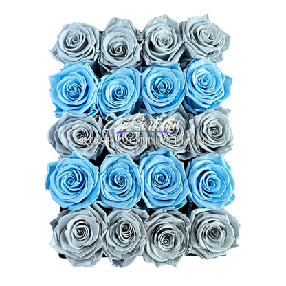 Preserved Rose Deco Gift Box|Premium Quality Handcrafted 20 Roses x 6.5 cm Diameter|Non Toxic|Excellent for All Events and Organizations|by Ezgi Sertcetin