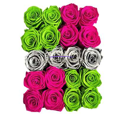 Preserved Rose Deco Gift Box|Premium Quality Handcrafted 20 Roses x 6.5 cm Diameter|Non Toxic|Excellent for All Events and Organizations|by Ezgi Sertcetin