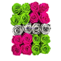 Preserved Rose Deco Gift Box|Premium Quality Handcrafted 20 Roses x 6.5 cm Diameter|Non Toxic|Excellent for All Events and Organizations|by Ezgi Sertcetin