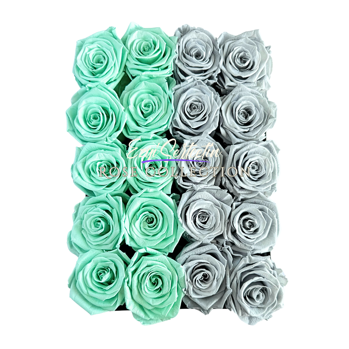 Preserved Rose Deco Gift Box|Premium Quality Handcrafted 20 Roses x 6.5 cm Diameter|Non Toxic|Excellent for All Events and Organizations|by Ezgi Sertcetin