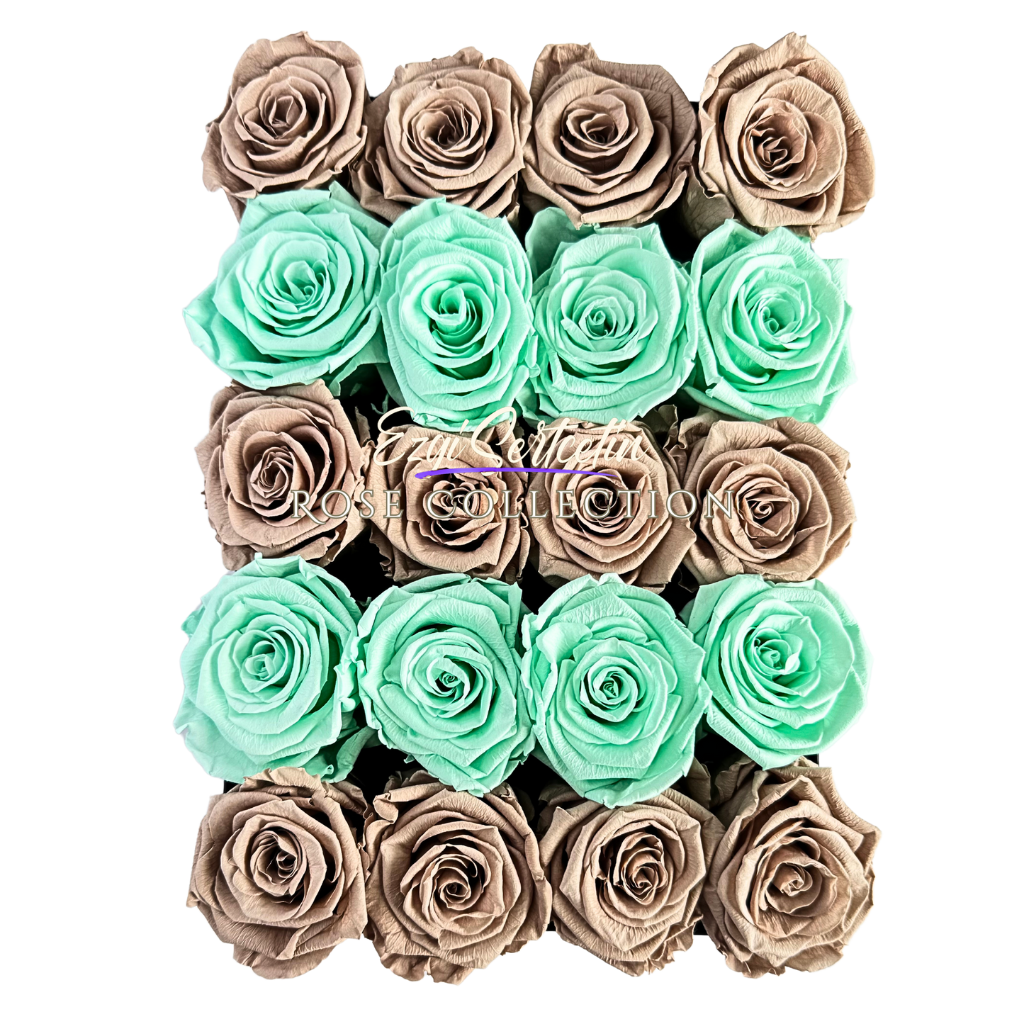 Preserved Rose Deco Gift Box|Premium Quality Handcrafted 20 Roses x 6.5 cm Diameter|Non Toxic|Excellent for All Events and Organizations|by Ezgi Sertcetin