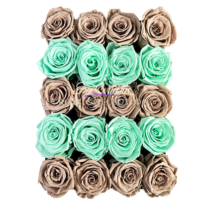 Preserved Rose Deco Gift Box|Premium Quality Handcrafted 20 Roses x 6.5 cm Diameter|Non Toxic|Excellent for All Events and Organizations|by Ezgi Sertcetin