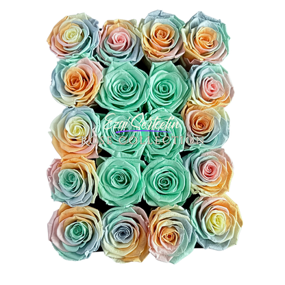 Preserved Rose Deco Gift Box|Premium Quality Handcrafted 20 Roses x 6.5 cm Diameter|Non Toxic|Excellent for All Events and Organizations|by Ezgi Sertcetin