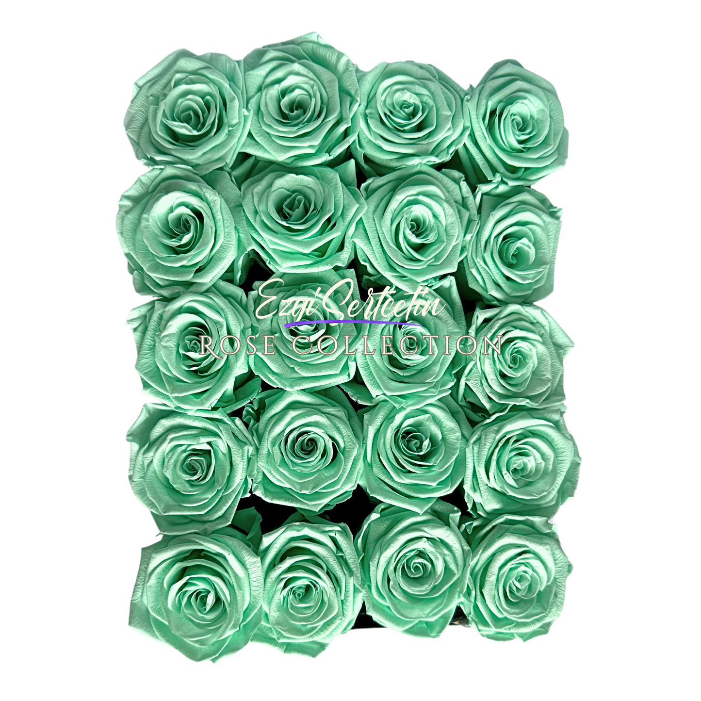 Preserved Rose Deco Gift Box|Premium Quality Handcrafted 20 Roses x 6.5 cm Diameter|Non Toxic|Excellent for All Events and Organizations|by Ezgi Sertcetin