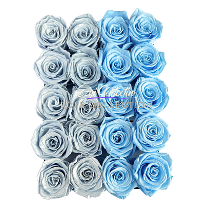 Preserved Rose Deco Gift Box|Premium Quality Handcrafted 20 Roses x 6.5 cm Diameter|Non Toxic|Excellent for All Events and Organizations|by Ezgi Sertcetin