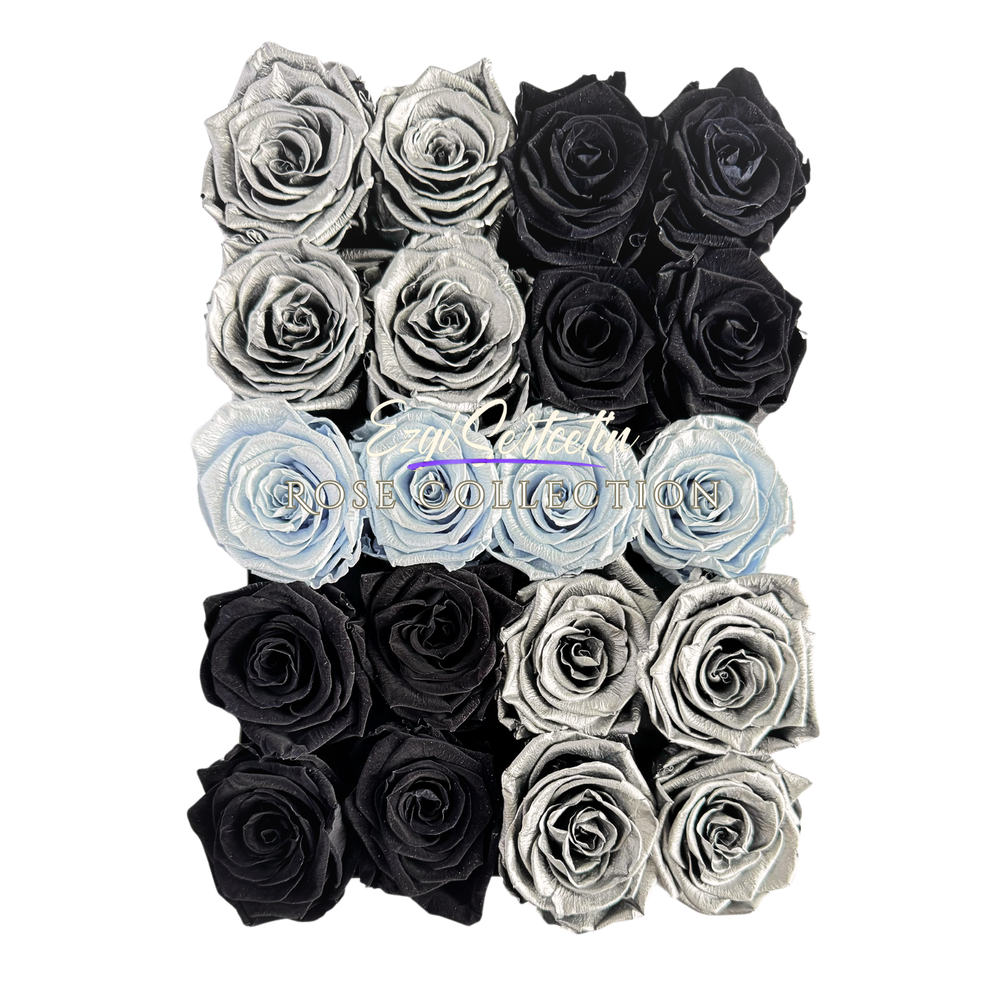 Preserved Rose Deco Gift Box|Premium Quality Handcrafted 20 Roses x 6.5 cm Diameter|Non Toxic|Excellent for All Events and Organizations|by Ezgi Sertcetin