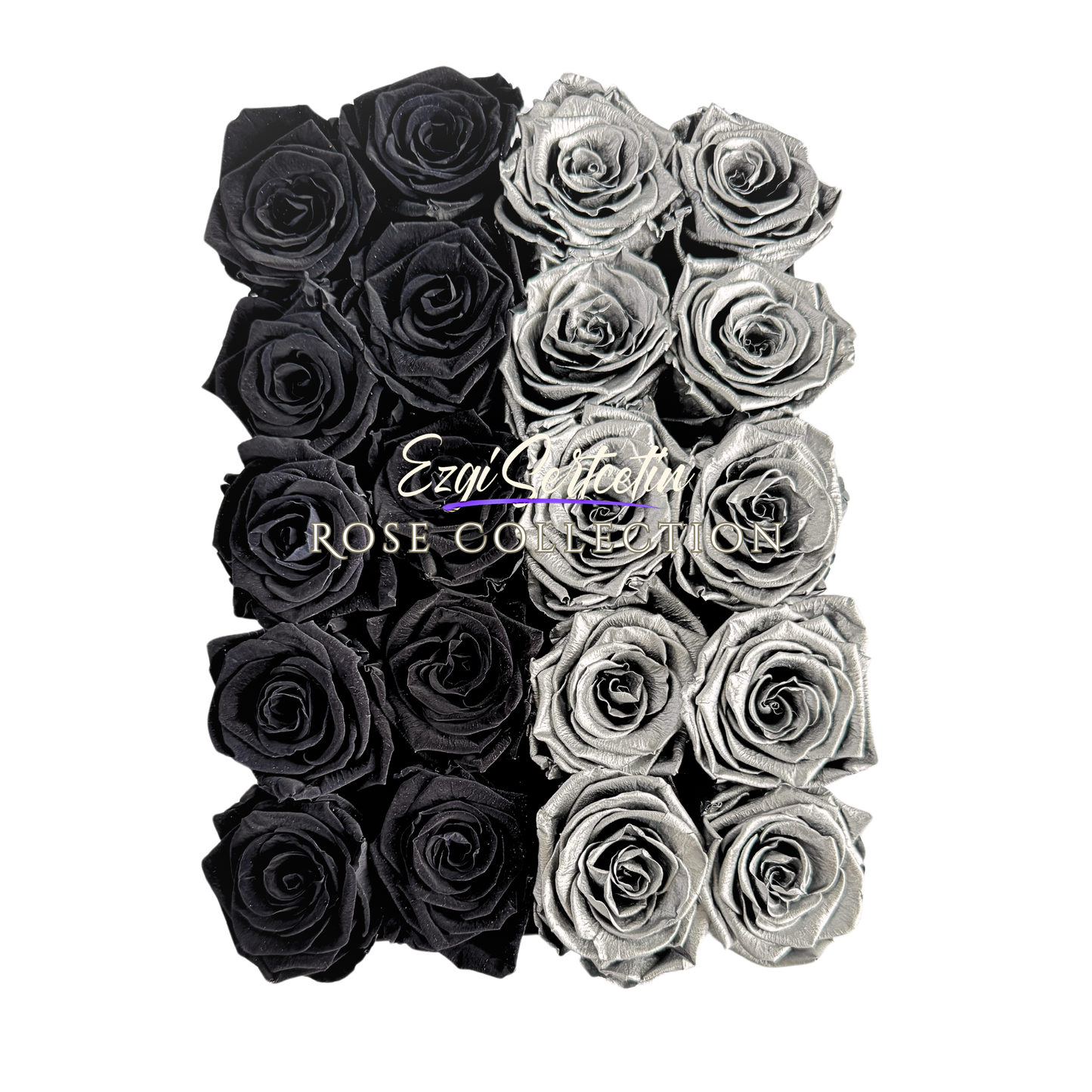 Preserved Rose Deco Gift Box|Premium Quality Handcrafted 20 Roses x 6.5 cm Diameter|Non Toxic|Excellent for All Events and Organizations|by Ezgi Sertcetin