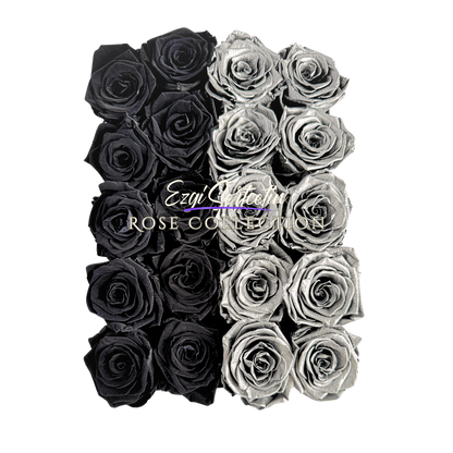 Preserved Rose Deco Gift Box|Premium Quality Handcrafted 20 Roses x 6.5 cm Diameter|Non Toxic|Excellent for All Events and Organizations|by Ezgi Sertcetin