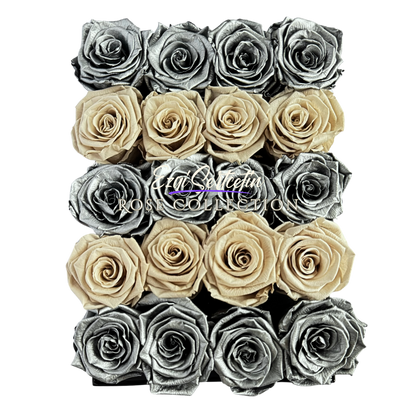 Preserved Rose Deco Gift Box|Premium Quality Handcrafted 20 Roses x 6.5 cm Diameter|Non Toxic|Excellent for All Events and Organizations|by Ezgi Sertcetin